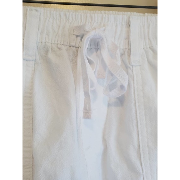 NWT Karen & Scott Women's White Petite Woven Drawstring Capri Pants Size PP - Picture 5 of 8